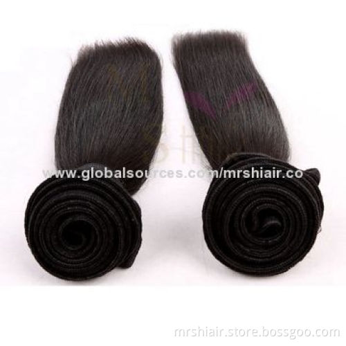 22-inch Light Yaki Peruvian Virgin Hair Weft, Harmless to Health